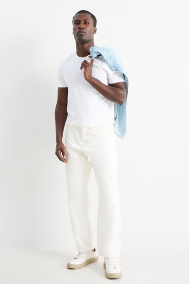 Home - Relaxed jeans - blanc trencat