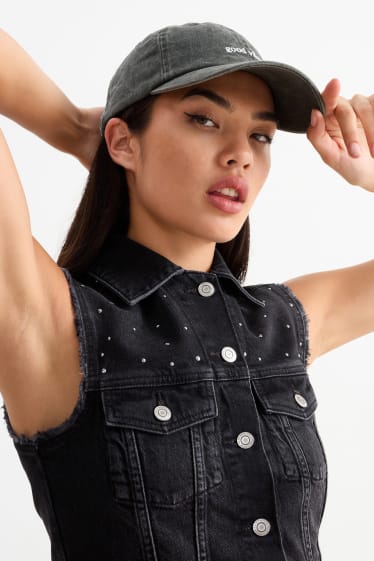 Femmes - Casquette - gris foncé