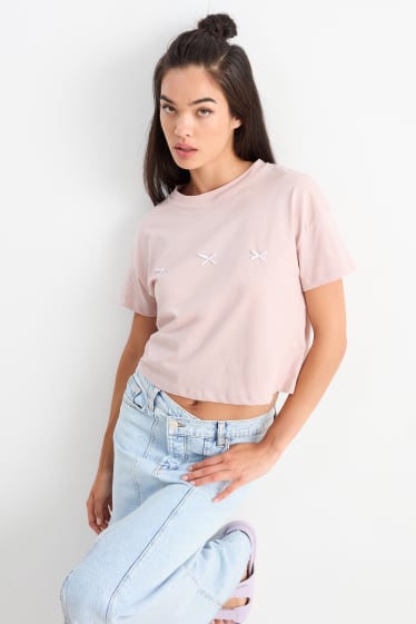 Damen - T-Shirt - rosa