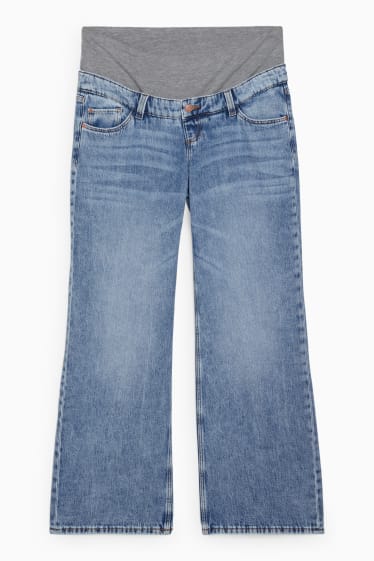 Dona - Texans de maternitat - wide leg jeans - texà blau