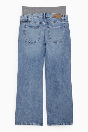 Dona - Texans de maternitat - wide leg jeans - texà blau