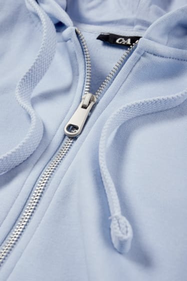 Women - Basic hoodie - light blue