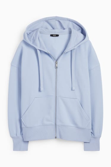 Women - Basic hoodie - light blue