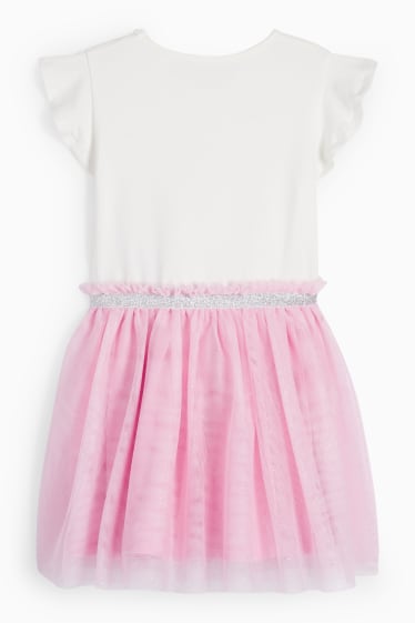 Enfants filles - Barbie - robe - blanc