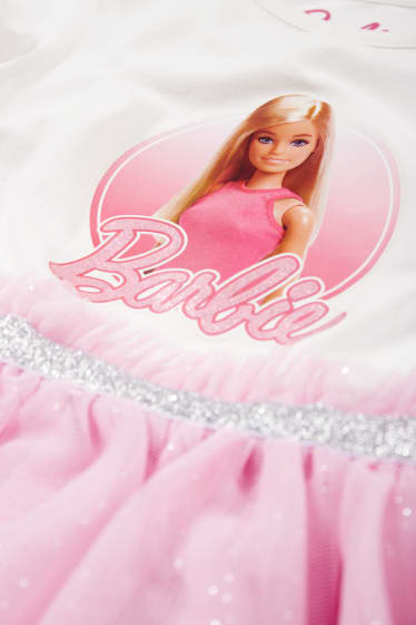 Enfants filles - Barbie - robe - blanc
