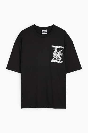 Herren - Oversized-T-Shirt - Teenage Mutant Ninja Turtles - schwarz