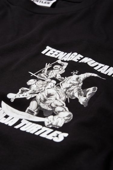 Herren - Oversized-T-Shirt - Teenage Mutant Ninja Turtles - schwarz