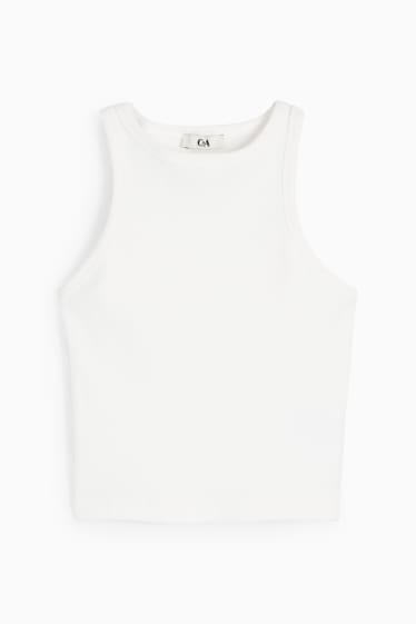 Women - Cropped top - white