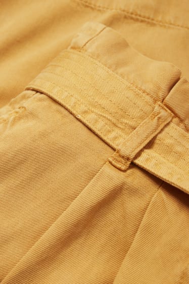 Dámské - Šortky - high waist - žlutá