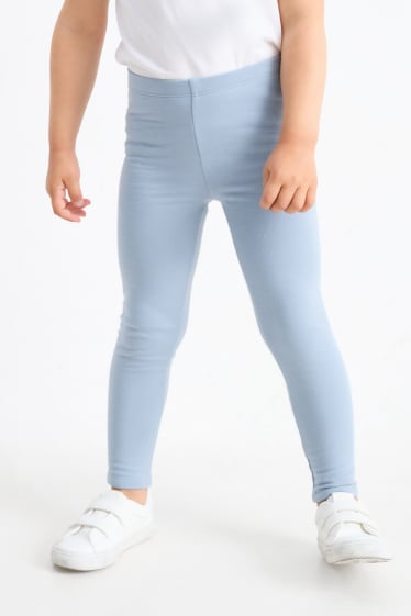 Bambine - Confezione da 6 - leggings termici - blu