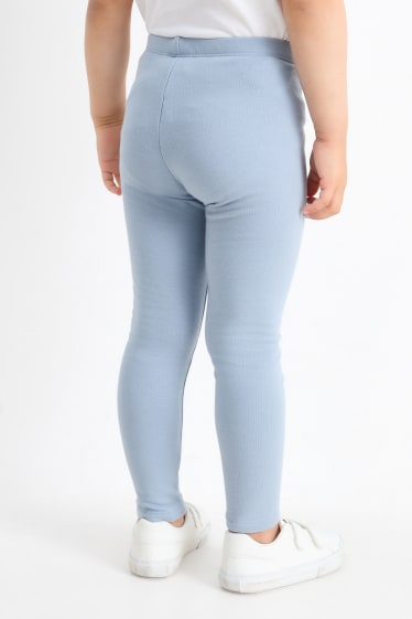 Bambine - Confezione da 6 - leggings termici - blu