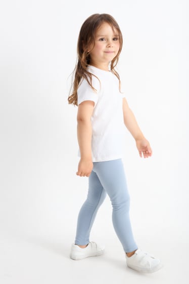 Bambine - Confezione da 6 - leggings termici - blu