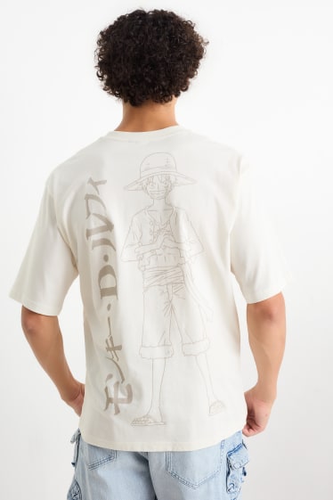 Men - T-shirt - One Piece - cremewhite
