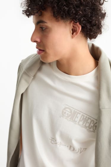 Men - T-shirt - One Piece - cremewhite