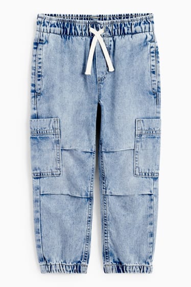Kinder Buben - Cargo Jeans - helljeansblau
