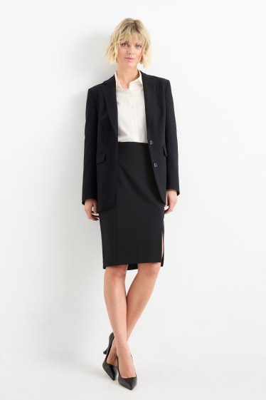 Femmes - Jupe crayon - extensible - Mix & Match - noir