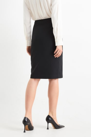 Femmes - Jupe crayon - extensible - Mix & Match - noir