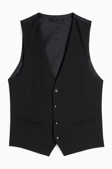 Men - Mix-and-match waistcoat - slim fit - Flex - 4 Way Stretch - LYCRA® - black