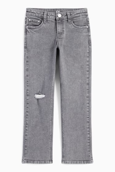 Kinder Mädchen - Straight Jeans - jeansgrau