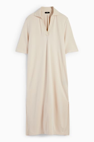 Dona - Vestit d’estil polo - beix clar