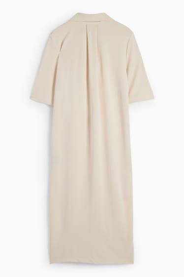 Dona - Vestit d’estil polo - beix clar