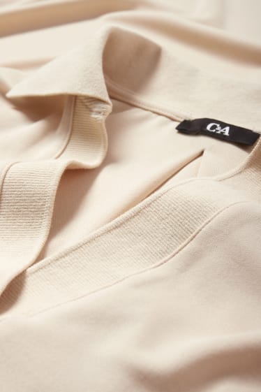 Dona - Vestit d’estil polo - beix clar