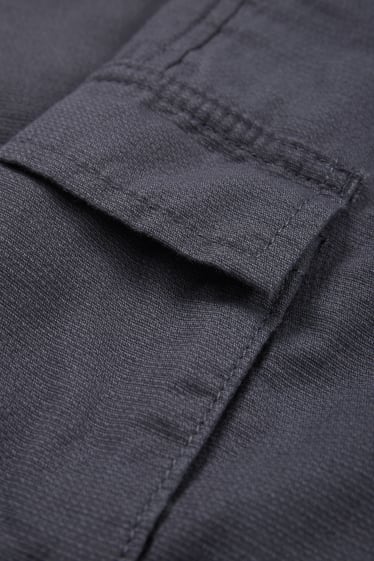 Copii - Băieți - Pantaloni cargo - structurați - gri închis