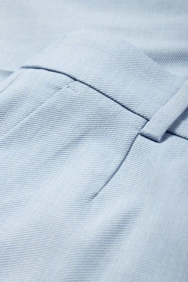 Dona - Pantalons formals - mid waist - wide leg - Mix & Match - blau clar