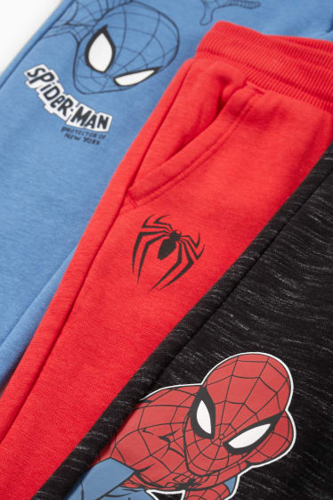 Children Boys - Multipack of 3 - Spider-Man - joggers - red