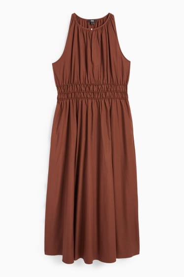 Damen - Empirekleid - braun