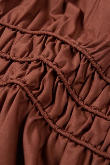 Damen - Empirekleid - braun