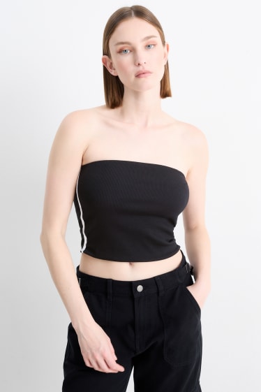 Dámské - Top bandeau - černá