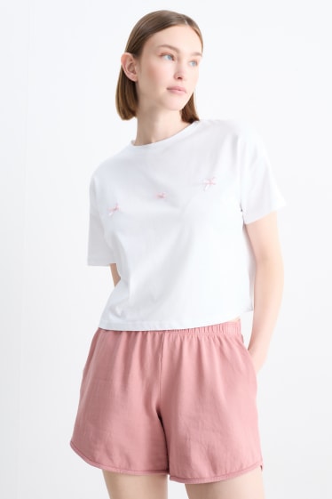 Damen - T-Shirt - weiß