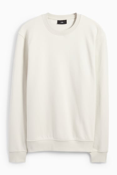Herren - Sweatshirt - cremeweiß