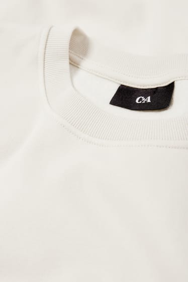Herren - Sweatshirt - cremeweiß