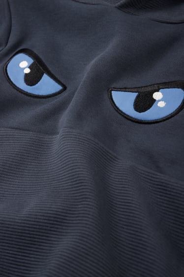 Enfants garçons - Dragon - sweat à capuche - bleu foncé