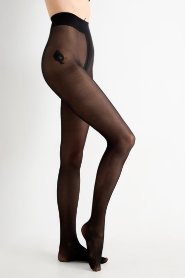 Dames - Set van 2 - panty - 70 DEN - zwart