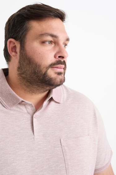 Uomo - Polo - a righe - rosa