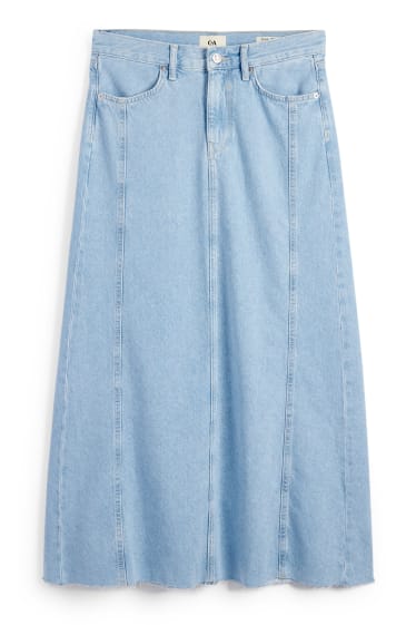 Women - Denim skirt - denim-light blue