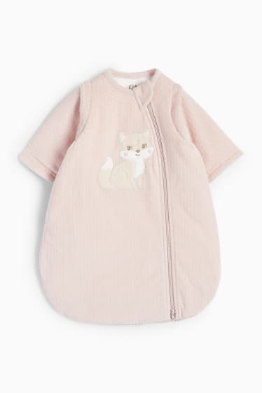 Baby Mädchen - Fuchs - Baby-Schlafsack - 0-6 Monate - rosa