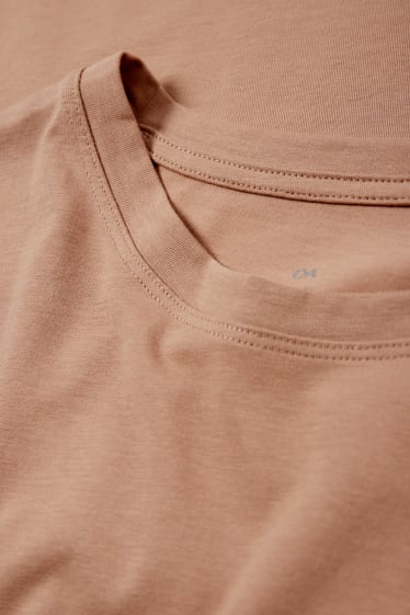Donna - Maglia a maniche lunghe basic - marrone