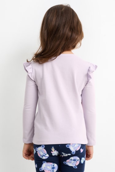 Kinder Mädchen - Lilo & Stitch - Langarmshirt - hellviolett
