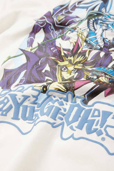 Kinder Jungen - Yu-Gi-Oh! - Kurzarmshirt - cremeweiß