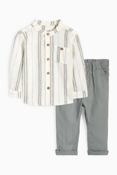 Miminka - chlapci - Outfit pro miminka - 2dílný - zelená