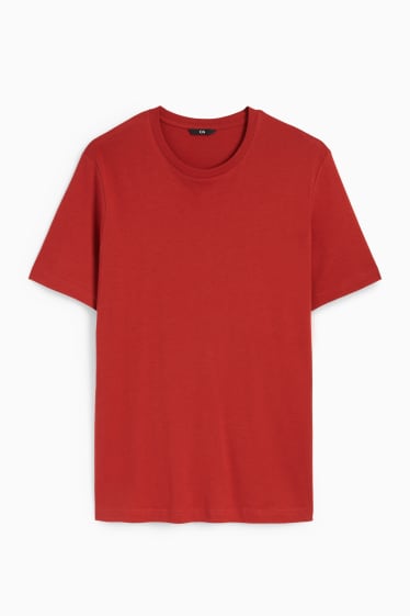 Herren - T-Shirt - Regular Fit - dunkelrot
