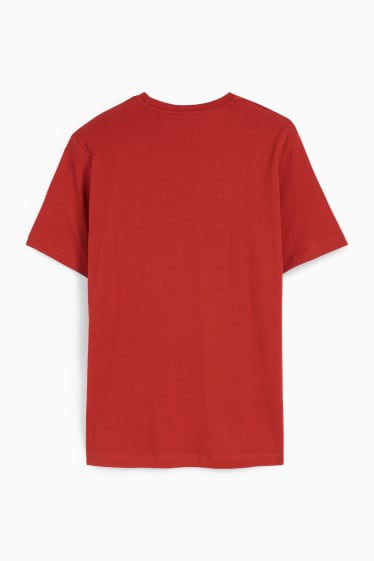 Herren - T-Shirt - Regular Fit - dunkelrot