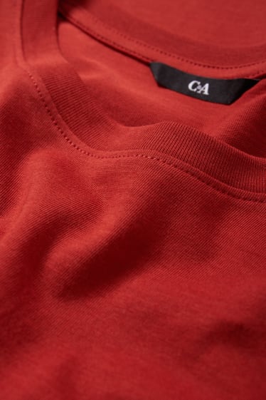 Herren - T-Shirt - Regular Fit - dunkelrot