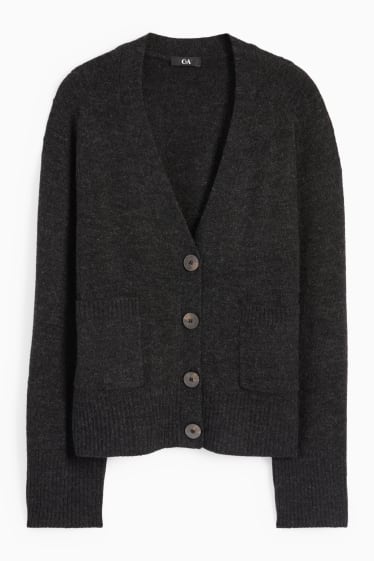 Femmes - Gilet en maille - gris foncé