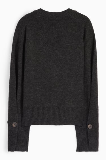 Femmes - Gilet en maille - gris foncé