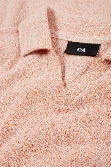 Herren - Poloshirt - orange